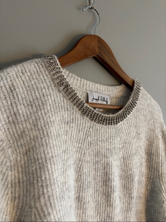 Joseph Ribkoff Sweaters - Sweater with Metallic Beaded Trim